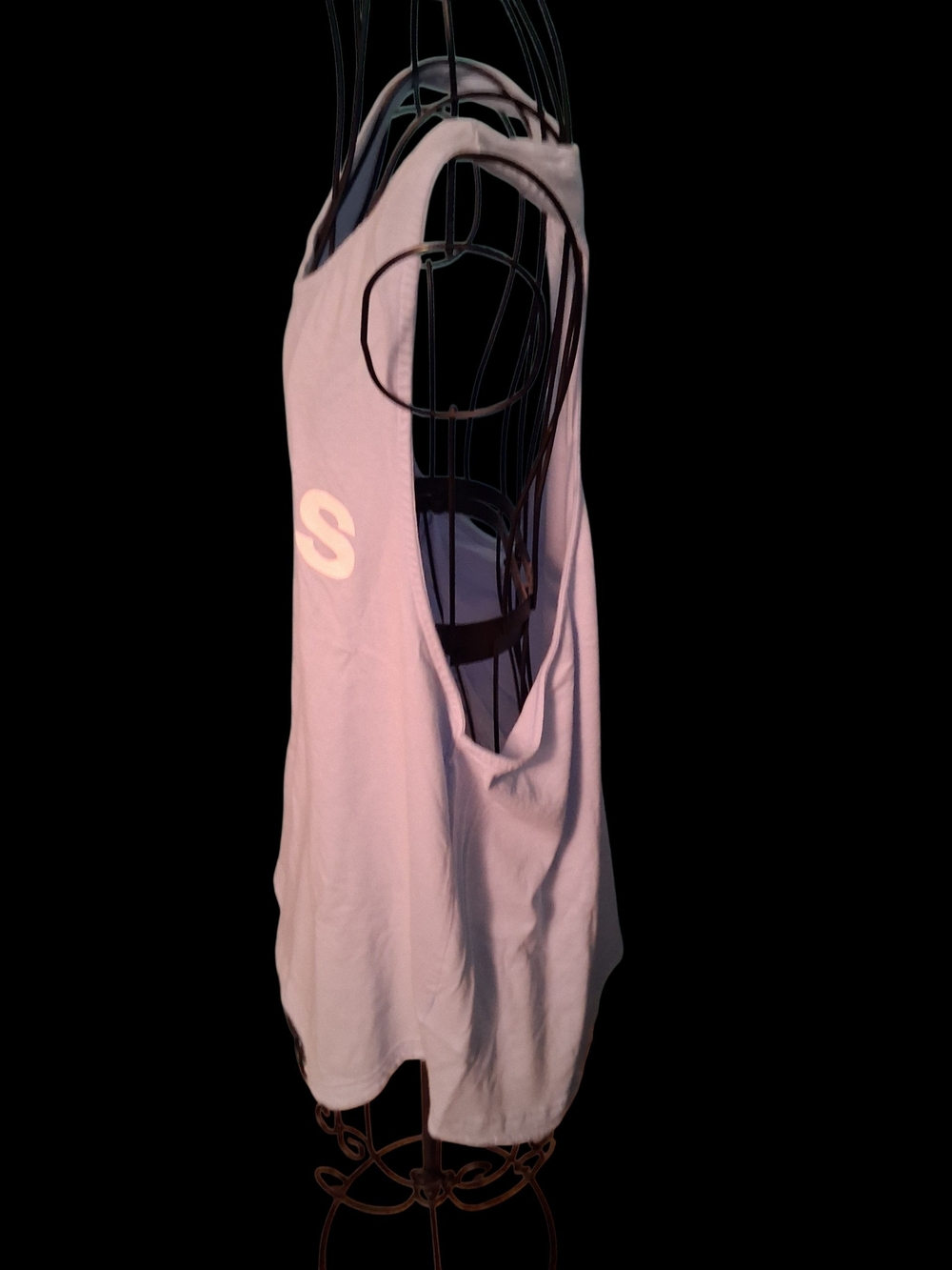 adidas Women's Light Blue Logo Tank Top - Picture 3 of 4